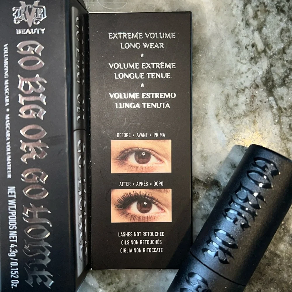 NIB - Kat Von D - KVD Go Big or Go Home Longwear Vegan Volumizing Mascara Mini